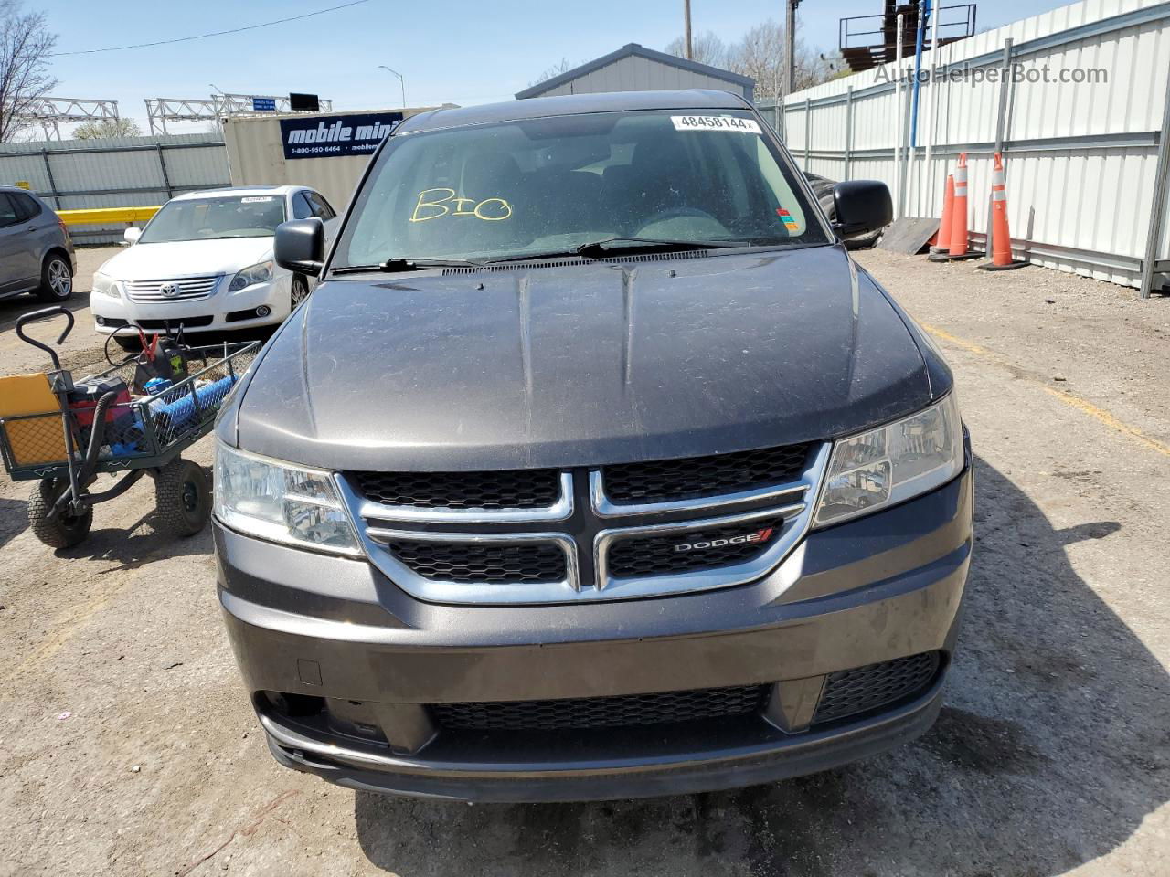 2014 Dodge Journey Se Gray vin: 3C4PDCAB0ET140709