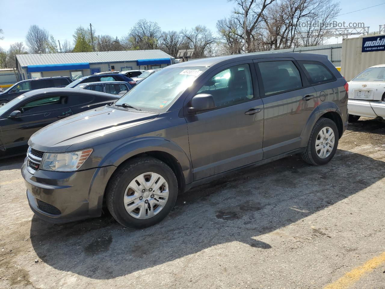 2014 Dodge Journey Se Gray vin: 3C4PDCAB0ET140709