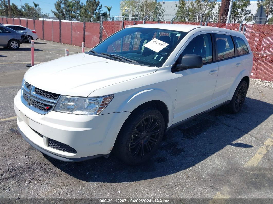 2014 Dodge Journey American Value Pkg White vin: 3C4PDCAB0ET198805