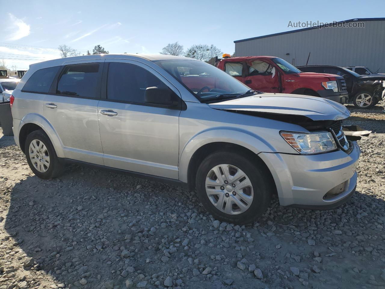 2014 Dodge Journey Se Silver vin: 3C4PDCAB0ET277374