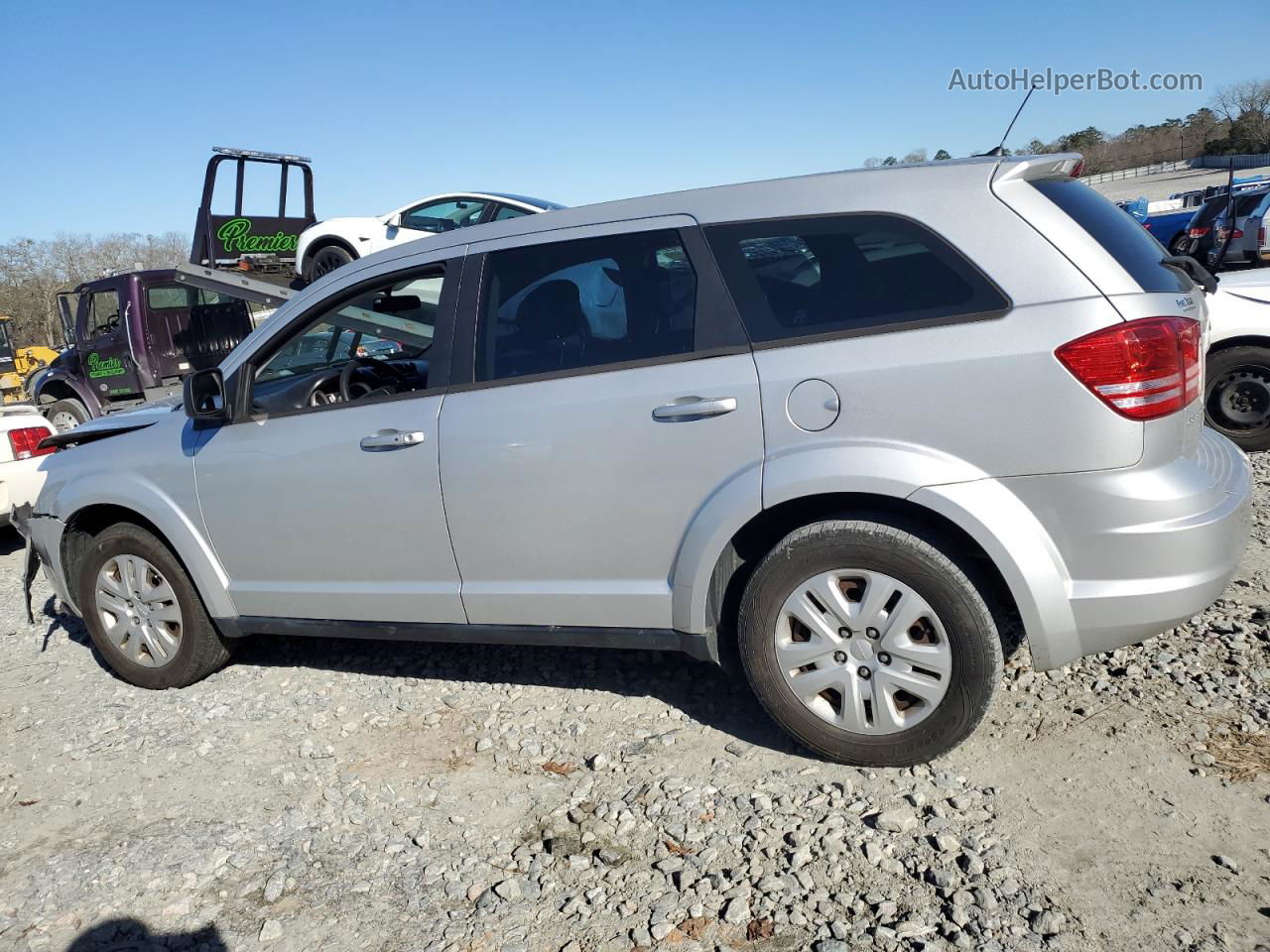 2014 Dodge Journey Se Silver vin: 3C4PDCAB0ET277374