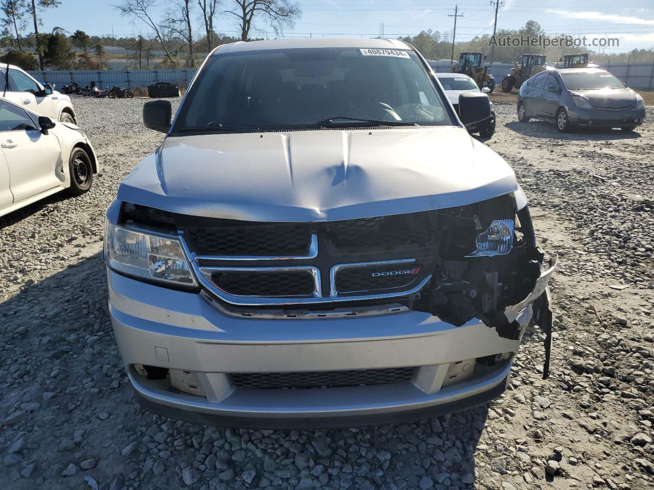 2014 Dodge Journey Se Silver vin: 3C4PDCAB0ET277374