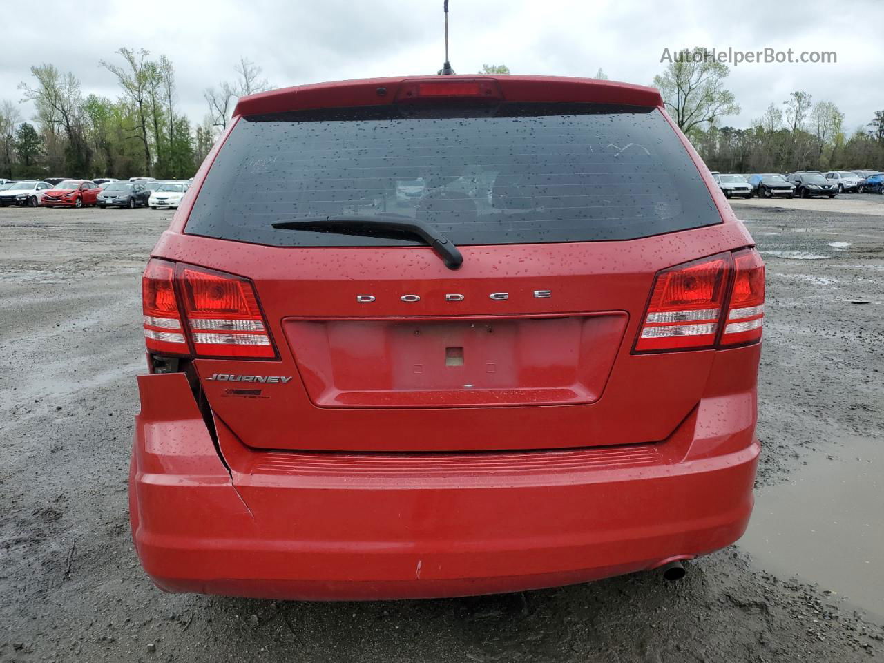 2014 Dodge Journey Se Red vin: 3C4PDCAB0ET281814