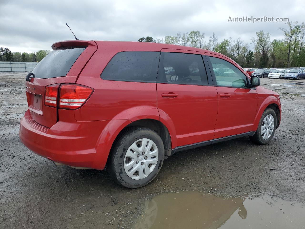 2014 Dodge Journey Se Red vin: 3C4PDCAB0ET281814