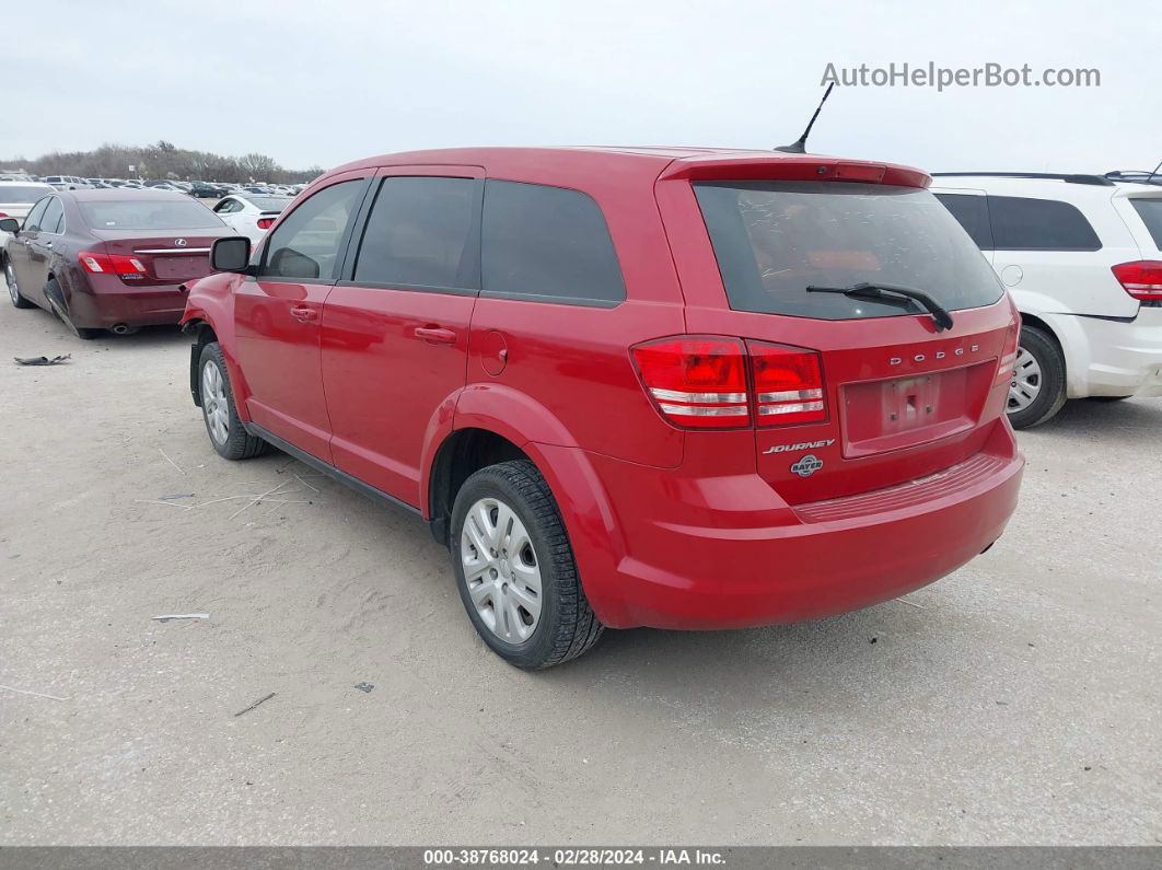 2015 Dodge Journey American Value Pkg Red vin: 3C4PDCAB0FT583847