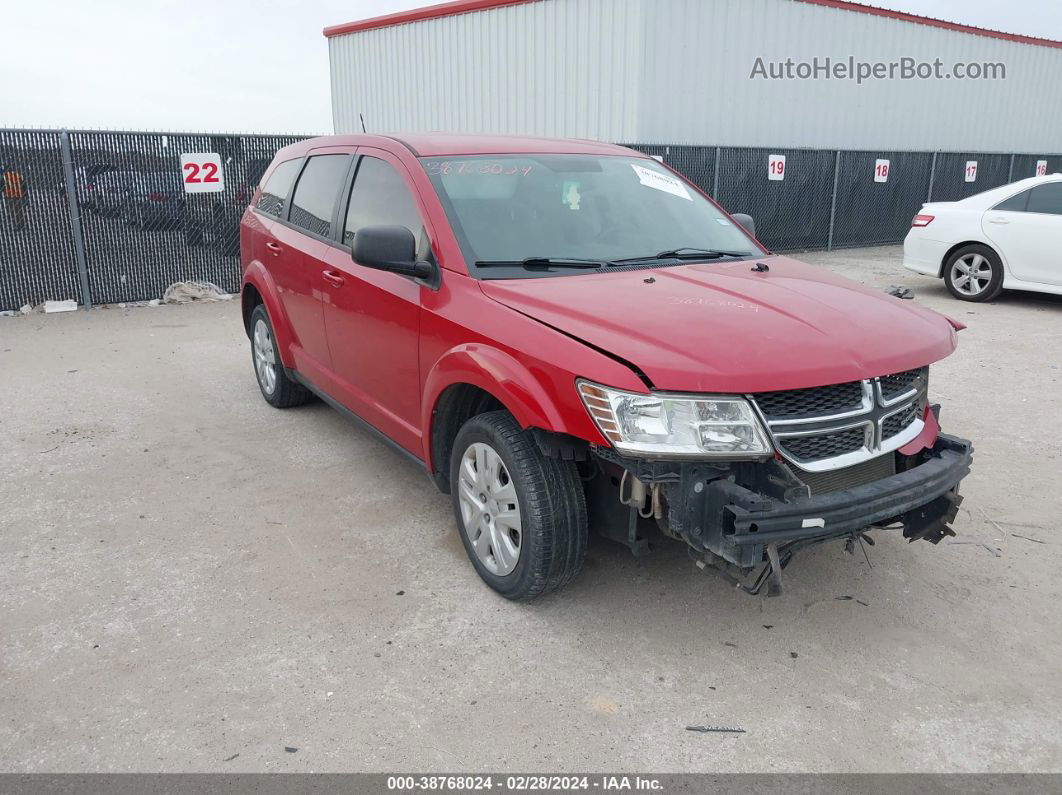 2015 Dodge Journey American Value Pkg Red vin: 3C4PDCAB0FT583847