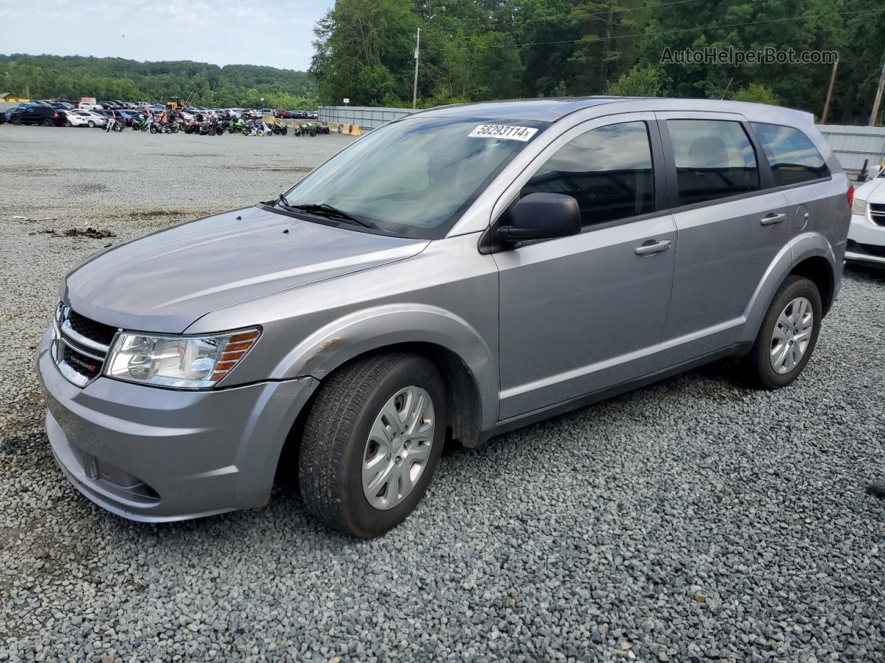 2015 Dodge Journey Se Gray vin: 3C4PDCAB0FT591754