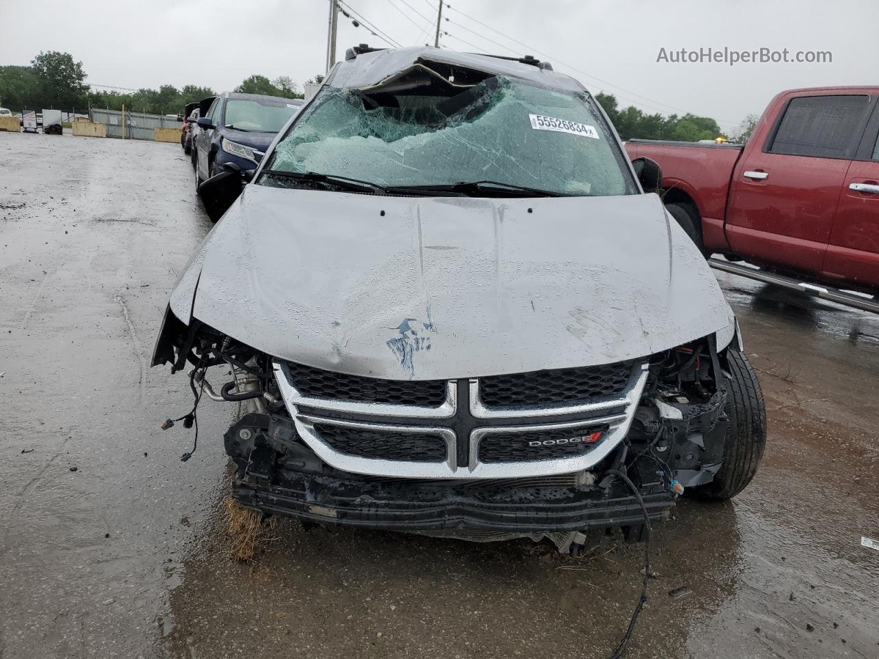 2015 Dodge Journey Se Gray vin: 3C4PDCAB0FT592287