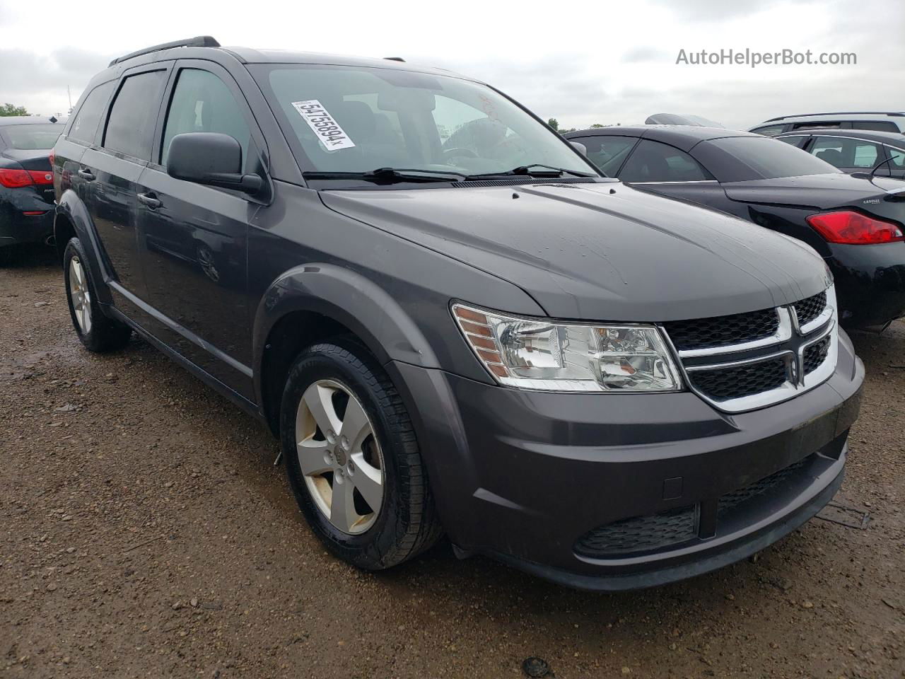 2015 Dodge Journey Se Gray vin: 3C4PDCAB0FT670941