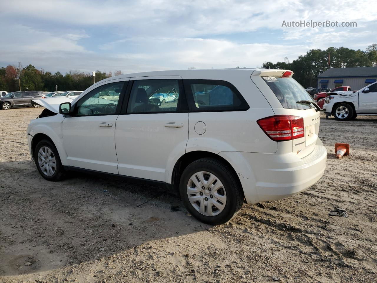 2015 Dodge Journey Se Белый vin: 3C4PDCAB0FT679526