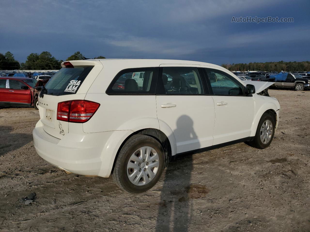 2015 Dodge Journey Se Белый vin: 3C4PDCAB0FT679526