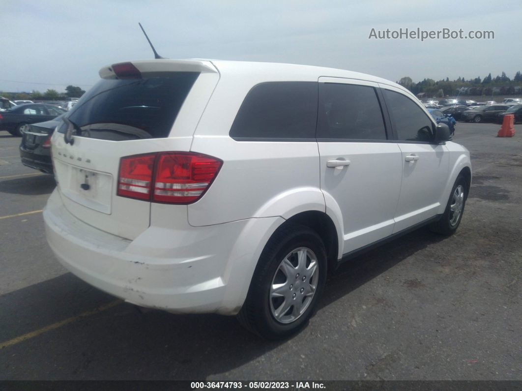 2015 Dodge Journey Se White vin: 3C4PDCAB0FT713500