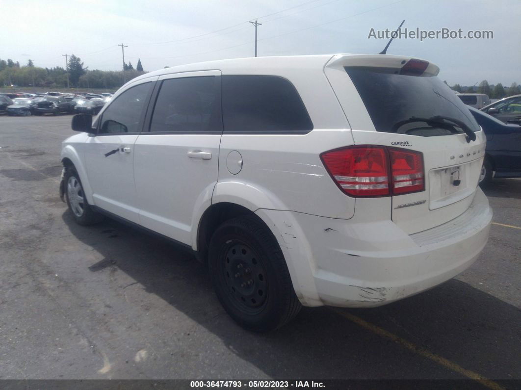 2015 Dodge Journey Se White vin: 3C4PDCAB0FT713500