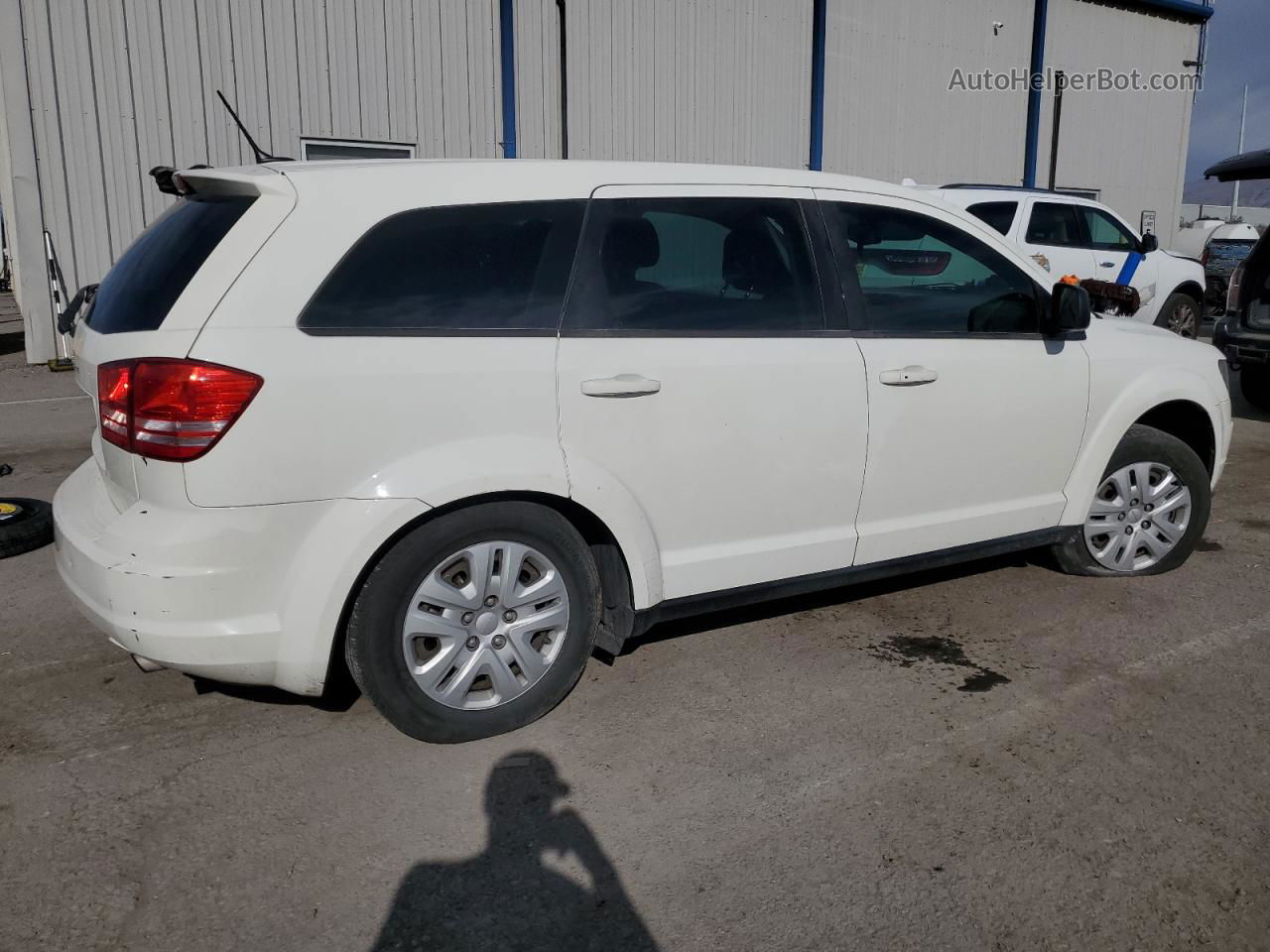 2015 Dodge Journey Se White vin: 3C4PDCAB0FT714162