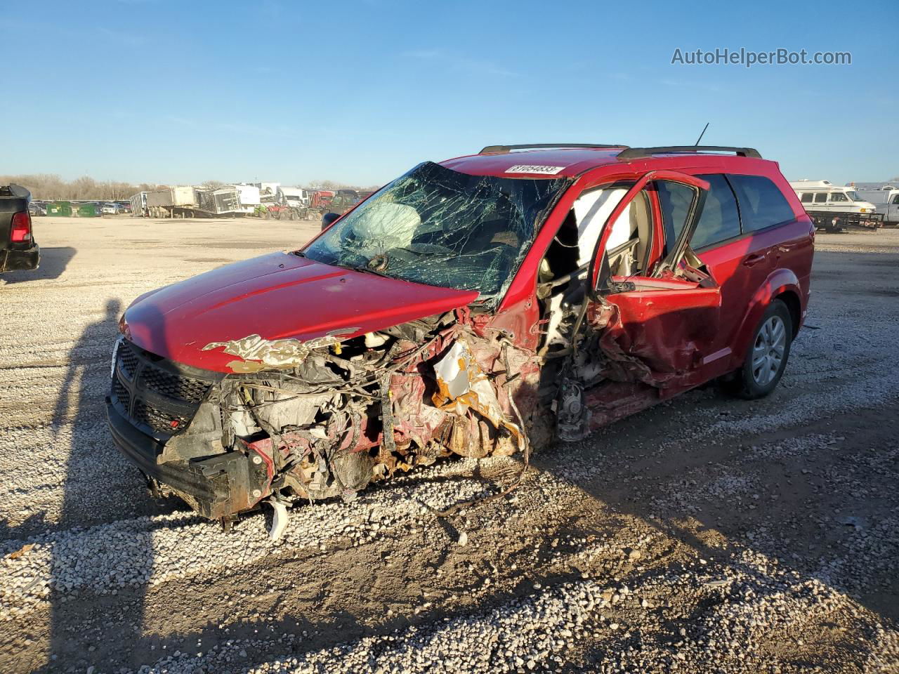 2016 Dodge Journey Se Red vin: 3C4PDCAB0GT169002