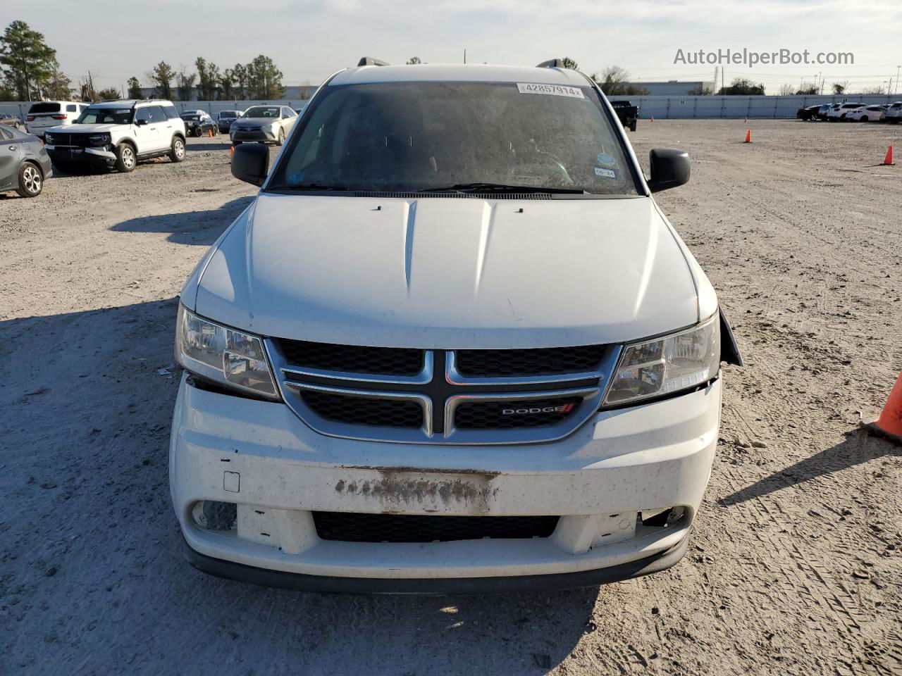 2016 Dodge Journey Se White vin: 3C4PDCAB0GT215153