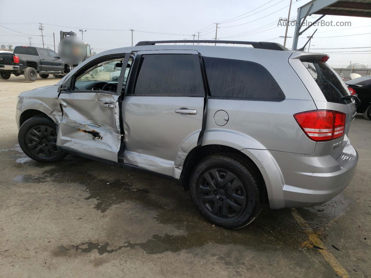 2017 Dodge Journey Se Silver vin: 3C4PDCAB0HT674023