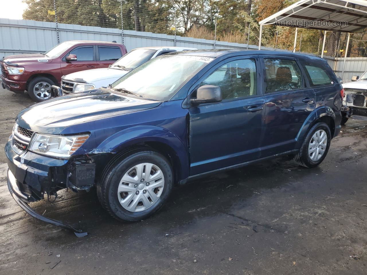 2014 Dodge Journey Se Синий vin: 3C4PDCAB1ET102664