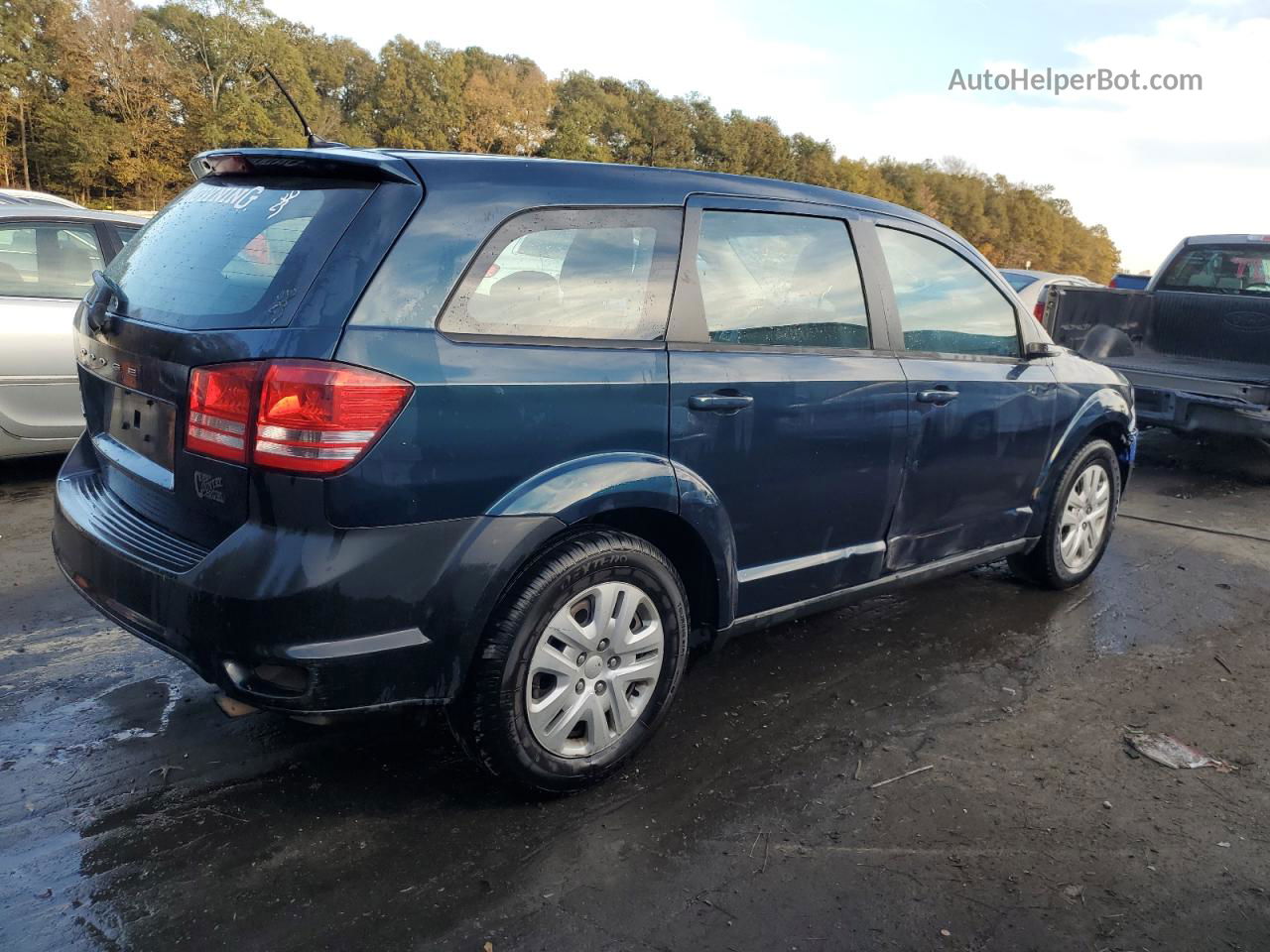 2014 Dodge Journey Se Синий vin: 3C4PDCAB1ET102664