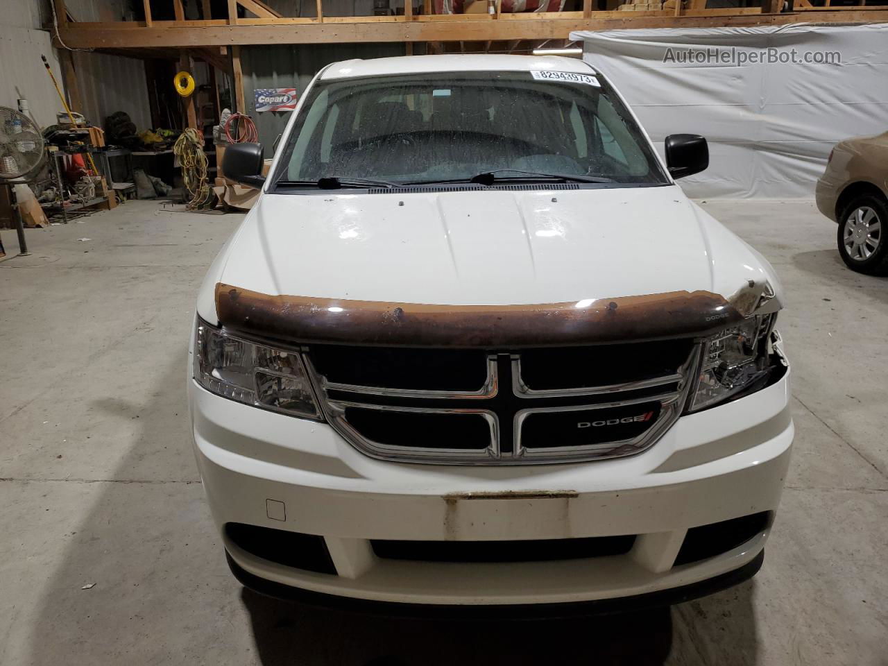 2014 Dodge Journey Se White vin: 3C4PDCAB1ET197193