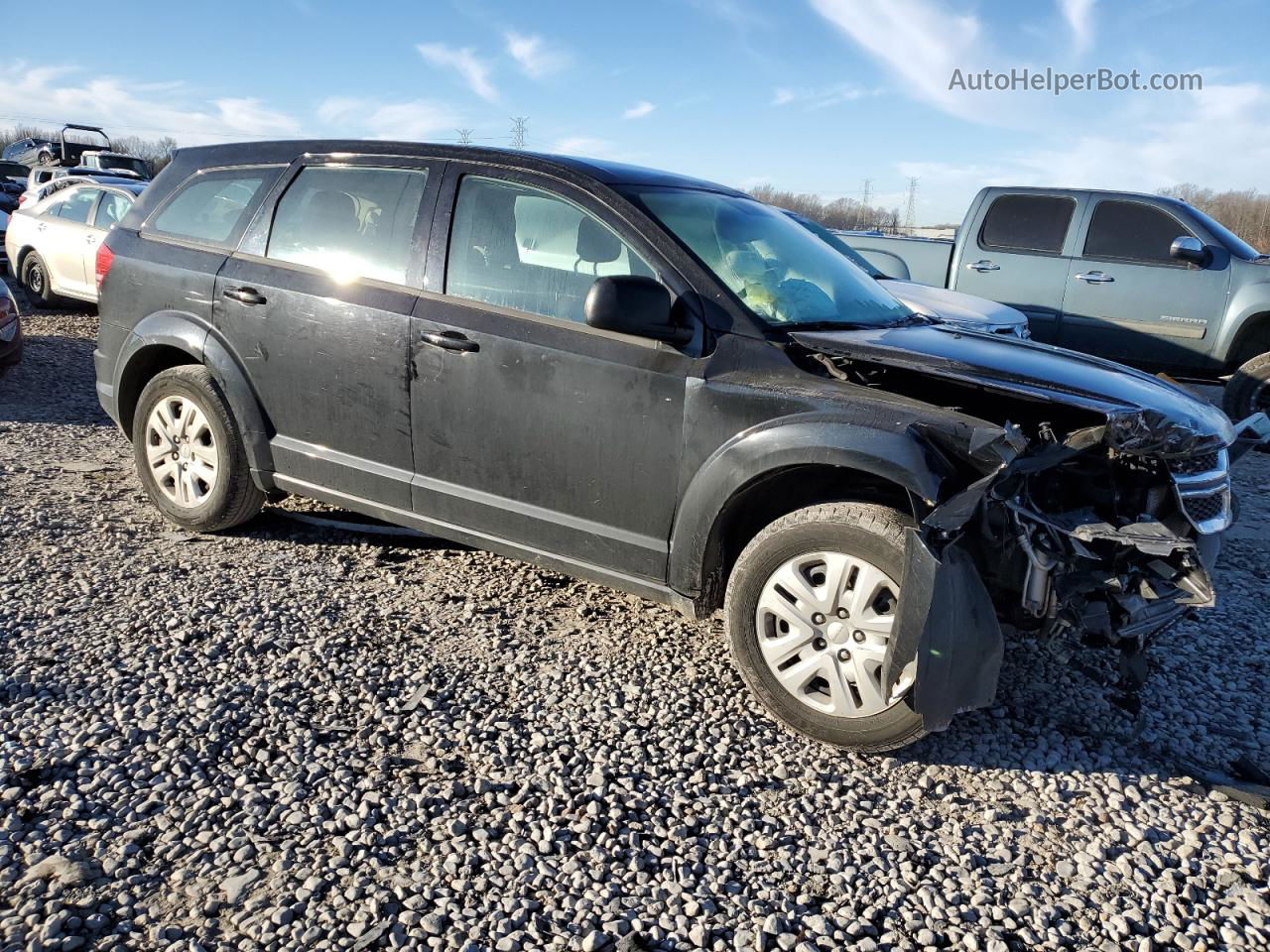 2014 Dodge Journey Se Black vin: 3C4PDCAB1ET204594