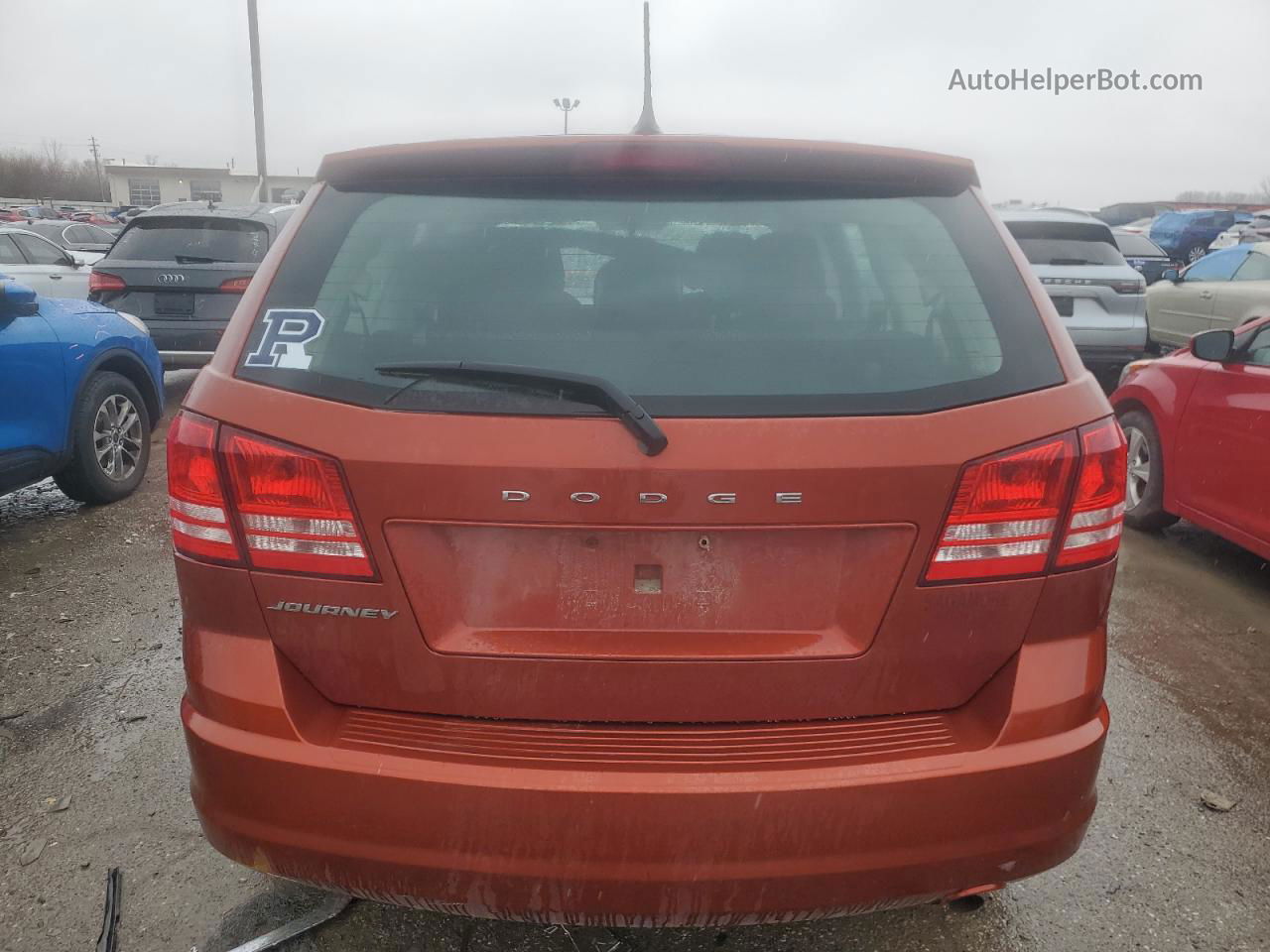 2014 Dodge Journey Se Orange vin: 3C4PDCAB1ET261863