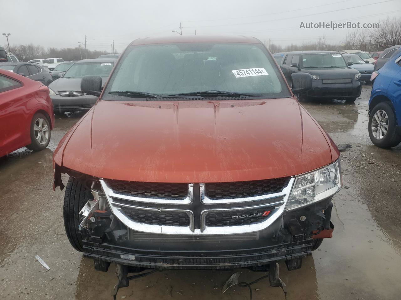 2014 Dodge Journey Se Оранжевый vin: 3C4PDCAB1ET261863