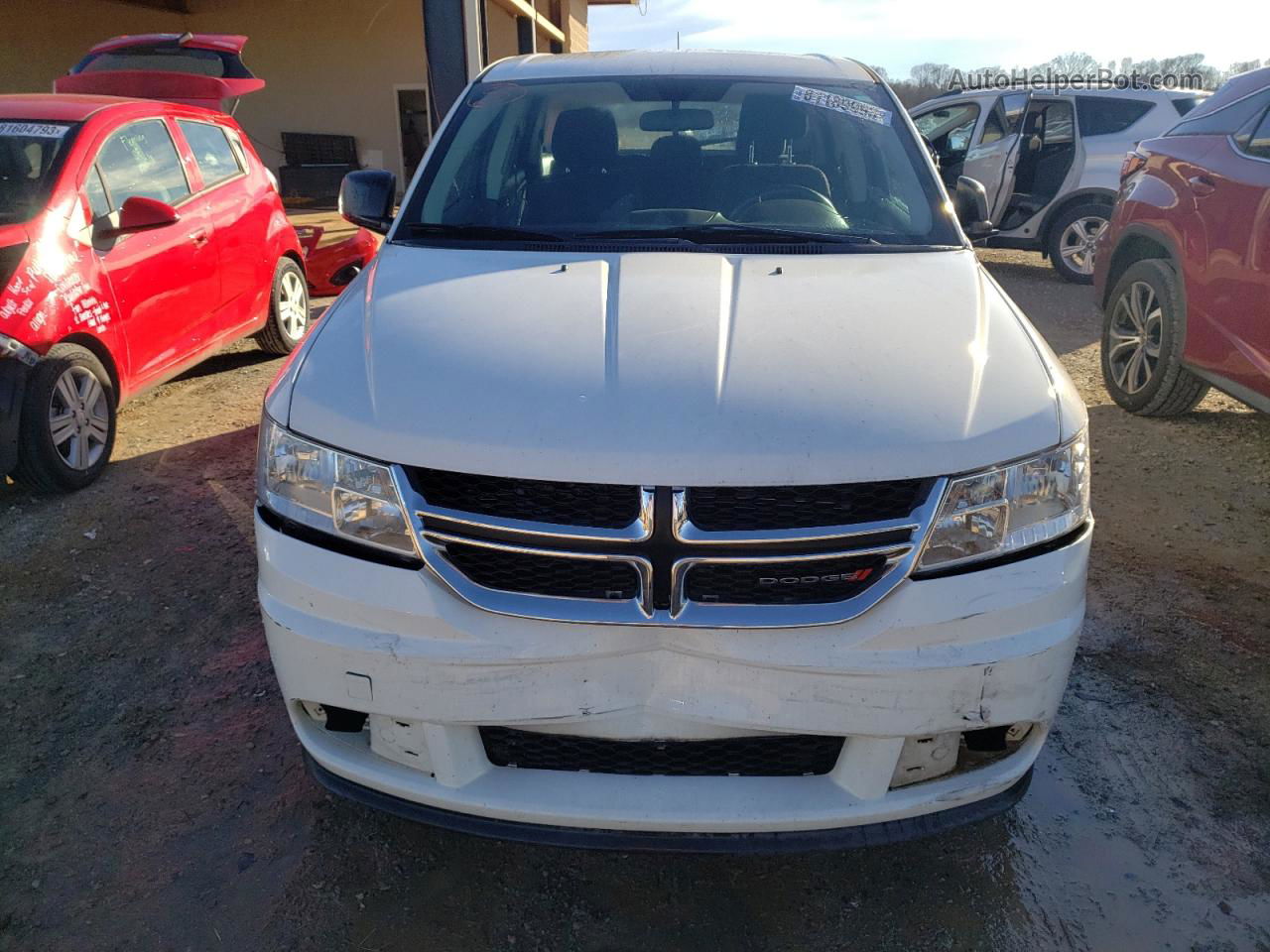 2014 Dodge Journey Se White vin: 3C4PDCAB1ET310852