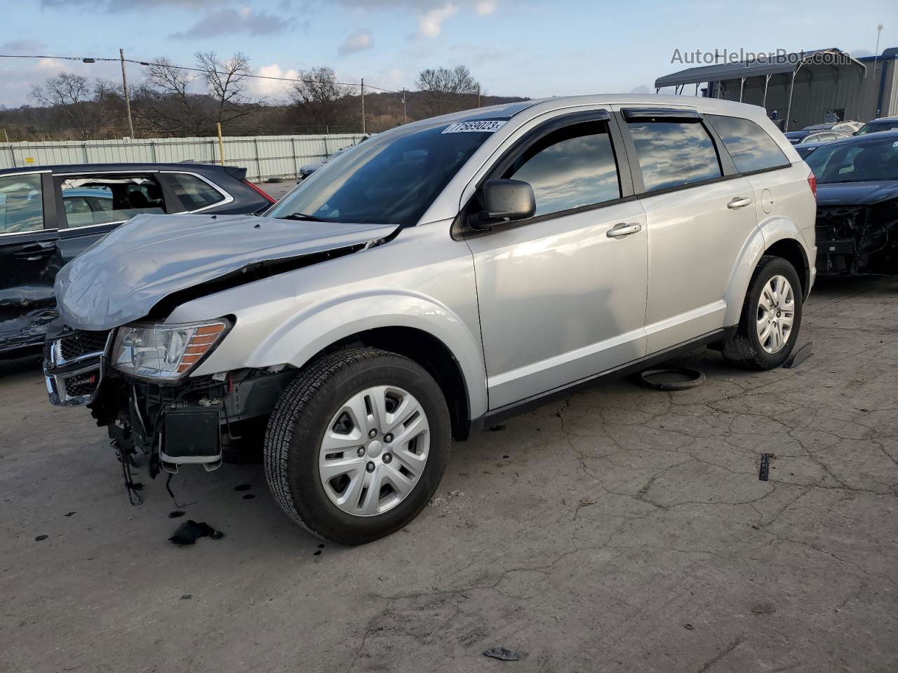 2014 Dodge Journey Se Silver vin: 3C4PDCAB1ET315291