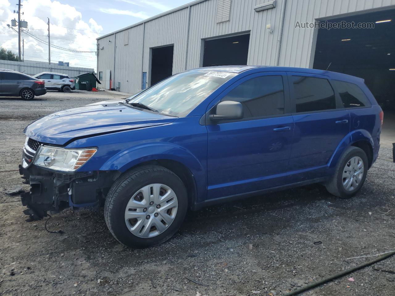 2015 Dodge Journey Se Blue vin: 3C4PDCAB1FT637608