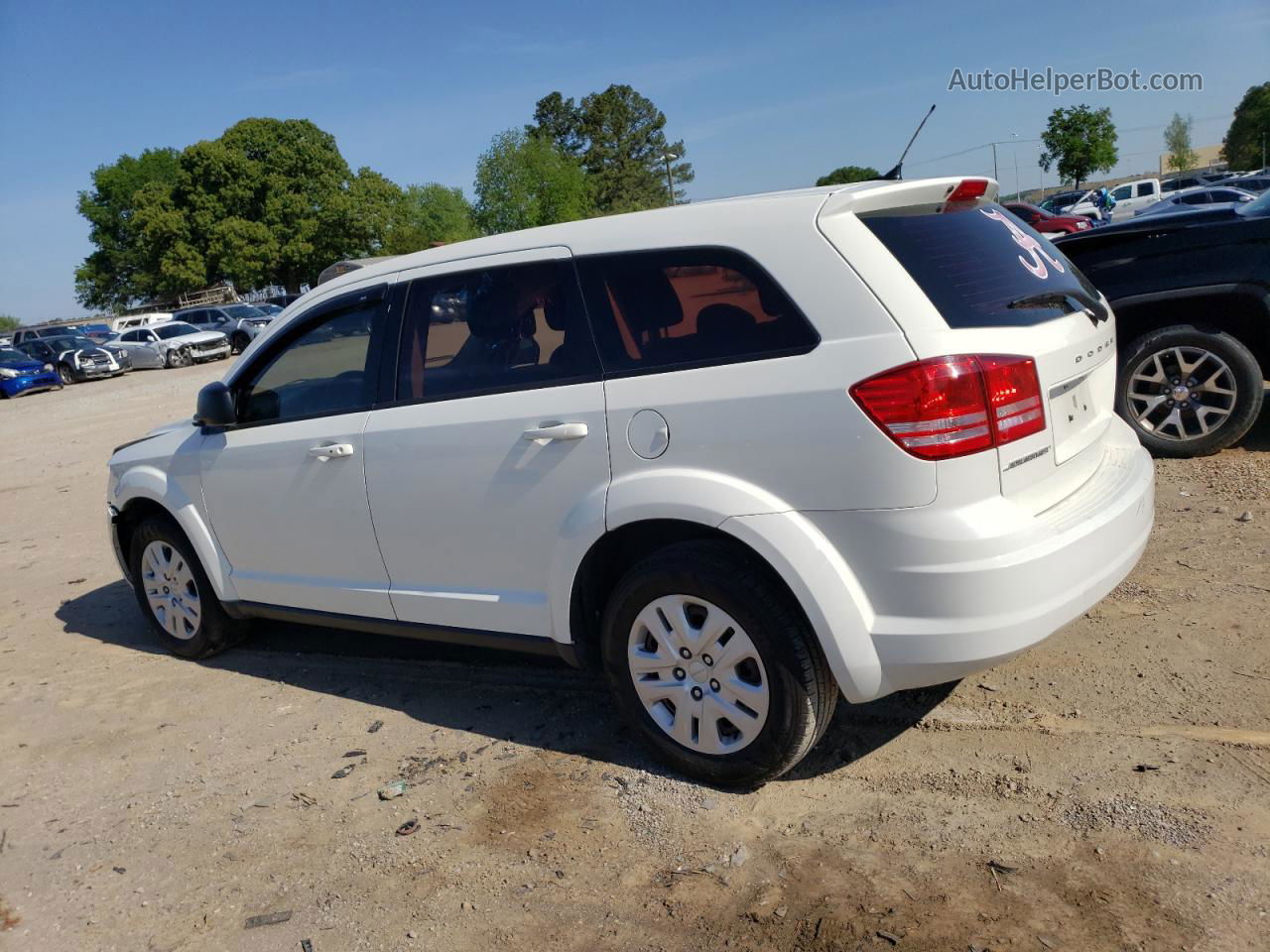 2015 Dodge Journey Se Белый vin: 3C4PDCAB1FT713120