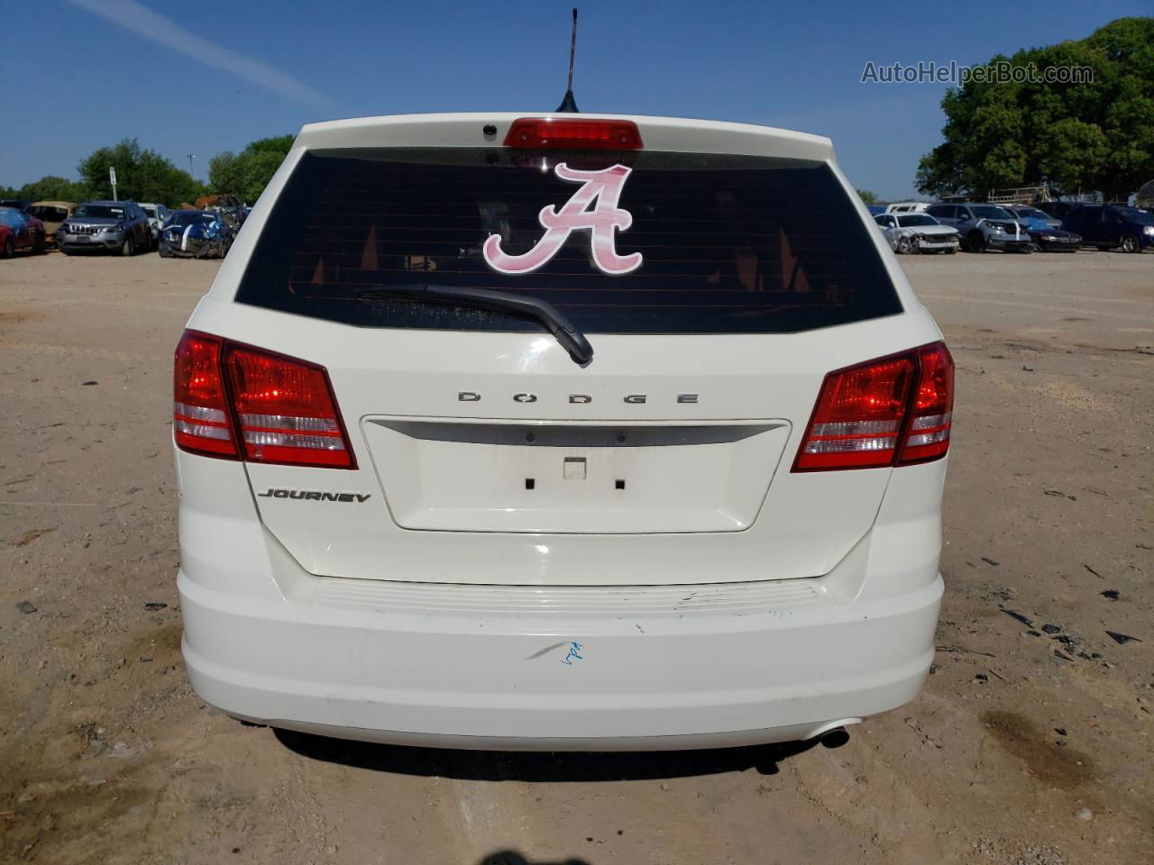 2015 Dodge Journey Se White vin: 3C4PDCAB1FT713120