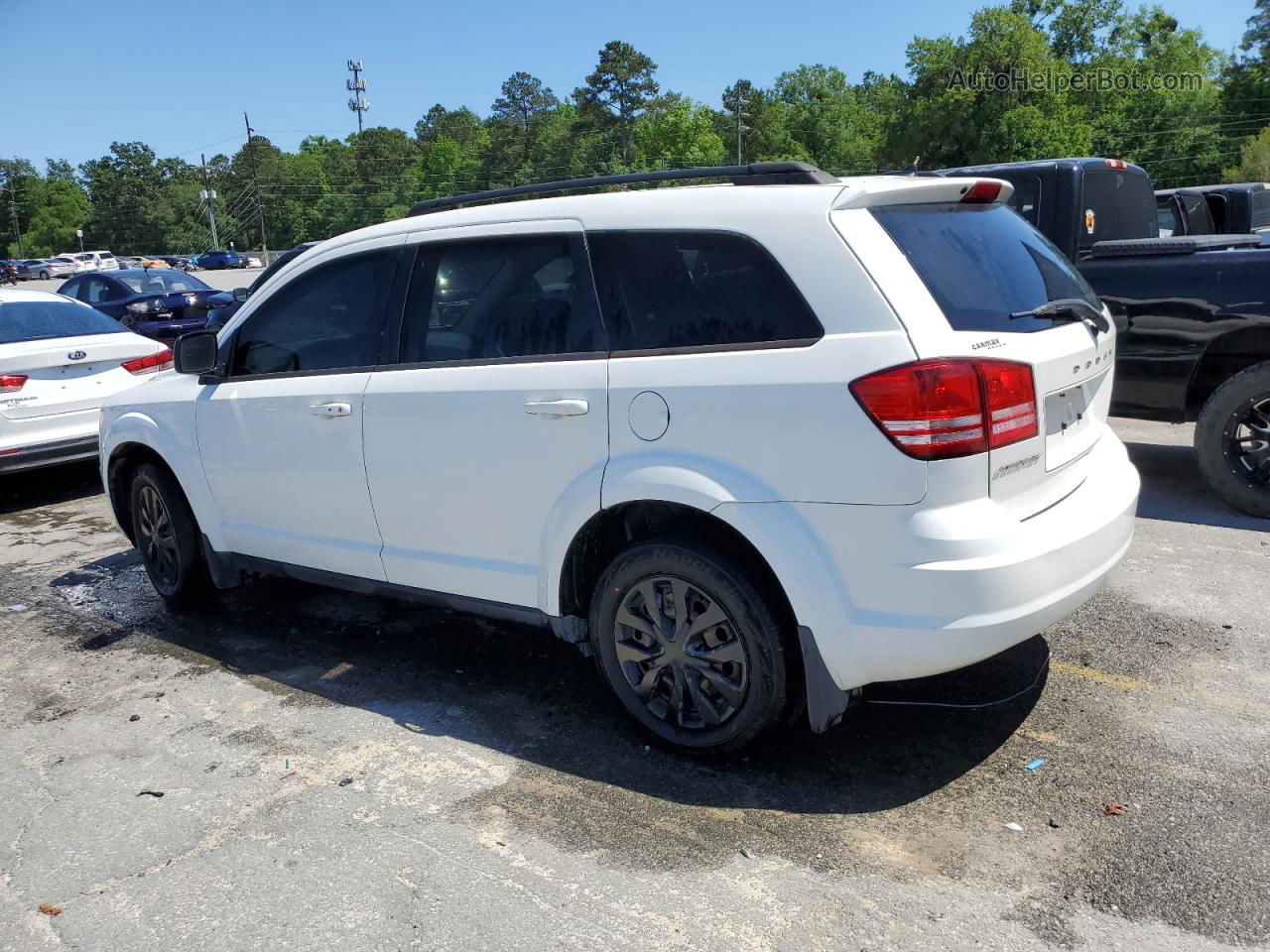 2016 Dodge Journey Se White vin: 3C4PDCAB1GT110718