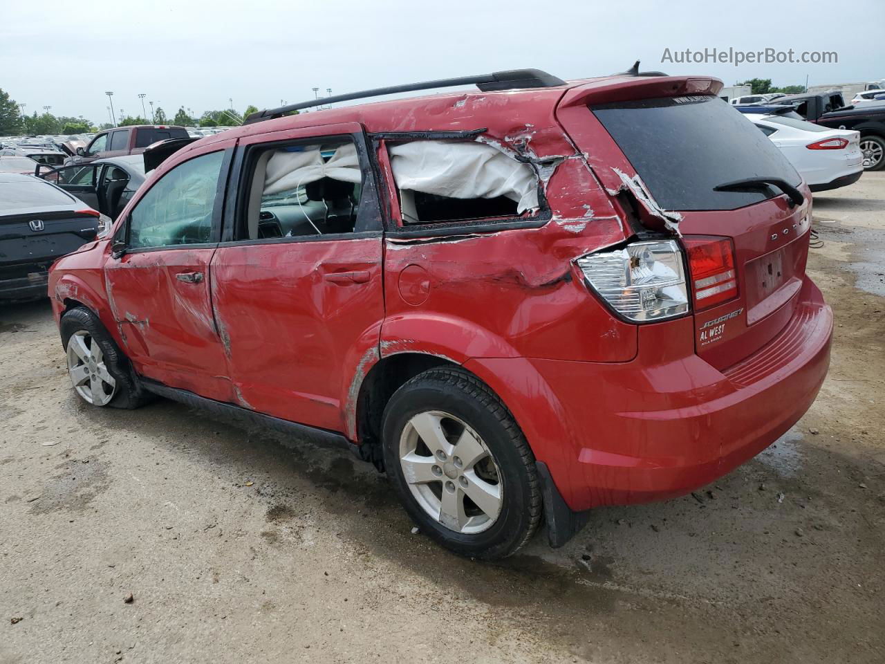 2016 Dodge Journey Se Красный vin: 3C4PDCAB1GT162270