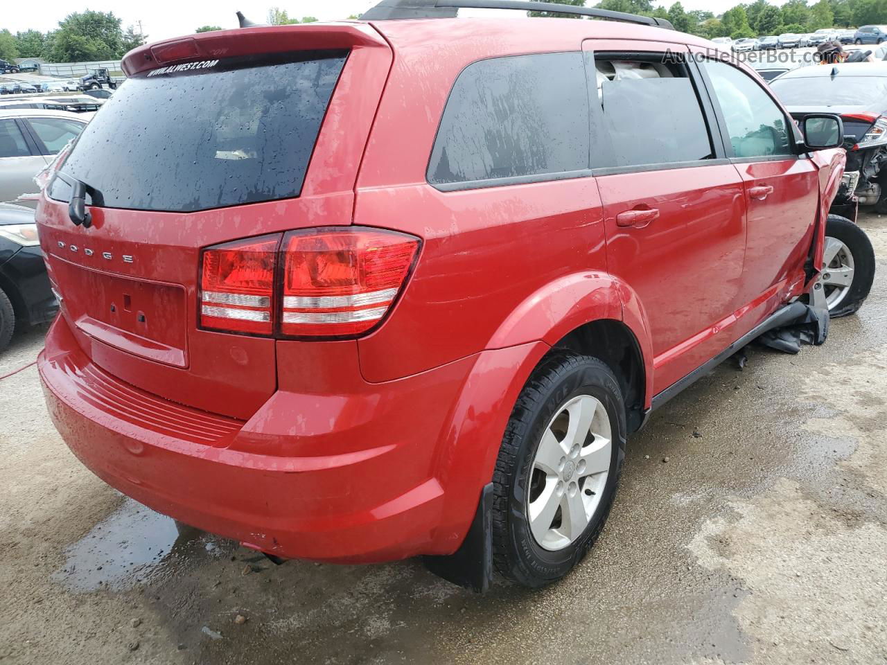 2016 Dodge Journey Se Красный vin: 3C4PDCAB1GT162270