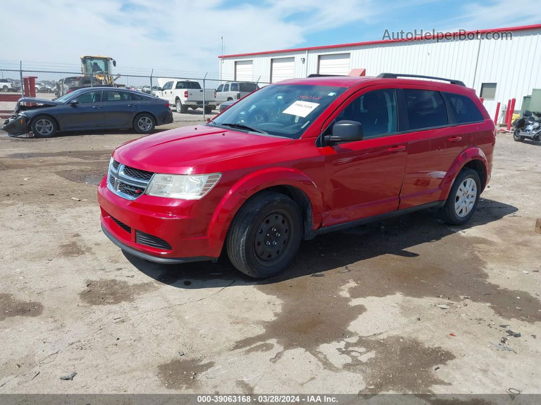 2016 Dodge Journey Se Красный vin: 3C4PDCAB1GT174192