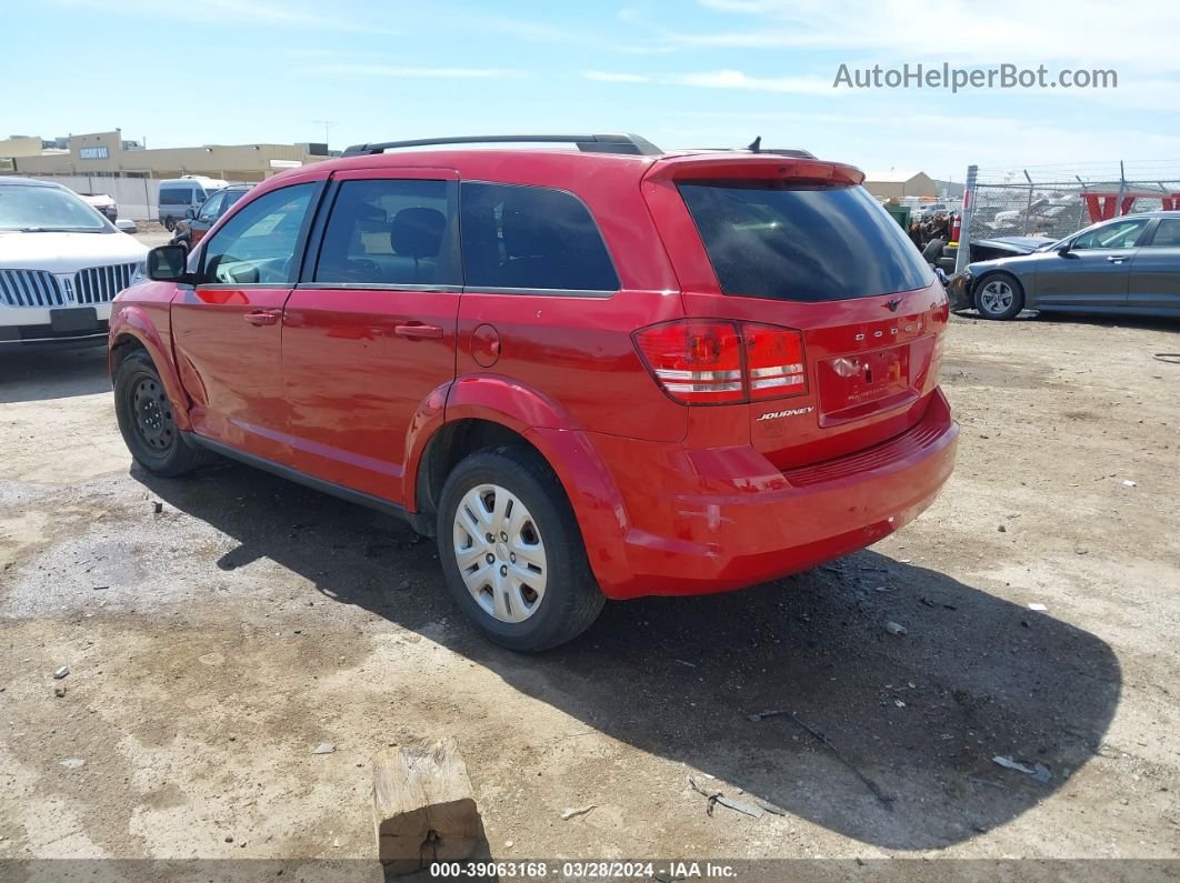 2016 Dodge Journey Se Красный vin: 3C4PDCAB1GT174192