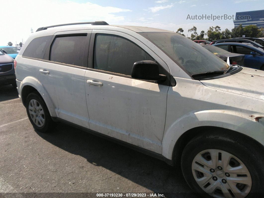 2016 Dodge Journey Se White vin: 3C4PDCAB1GT220314