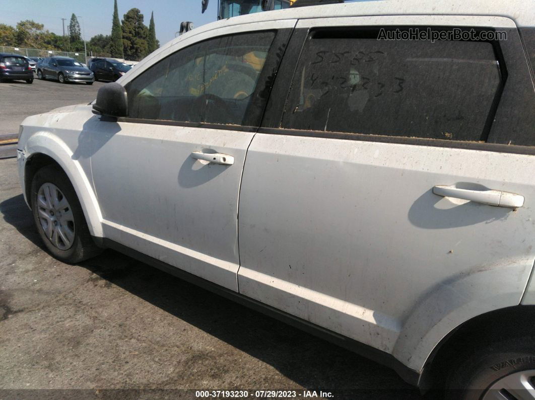 2016 Dodge Journey Se White vin: 3C4PDCAB1GT220314