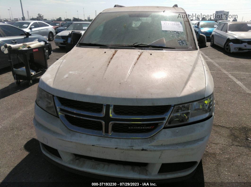 2016 Dodge Journey Se White vin: 3C4PDCAB1GT220314