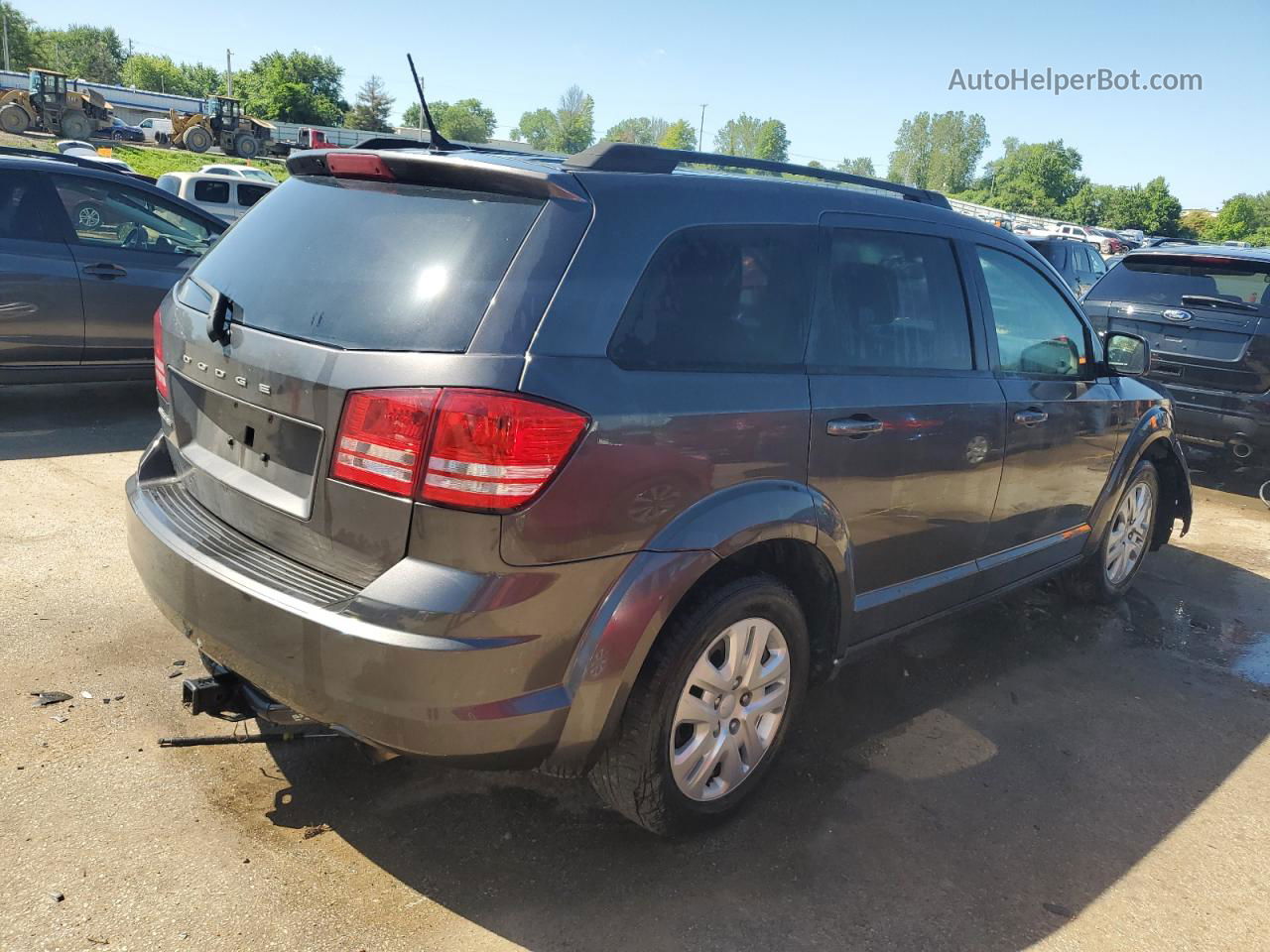 2017 Dodge Journey Se Gray vin: 3C4PDCAB1HT521960