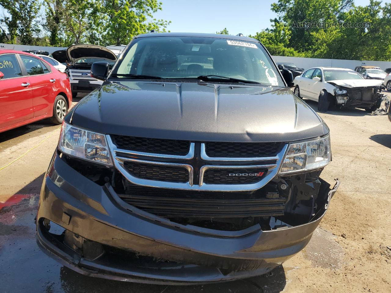 2017 Dodge Journey Se Gray vin: 3C4PDCAB1HT521960