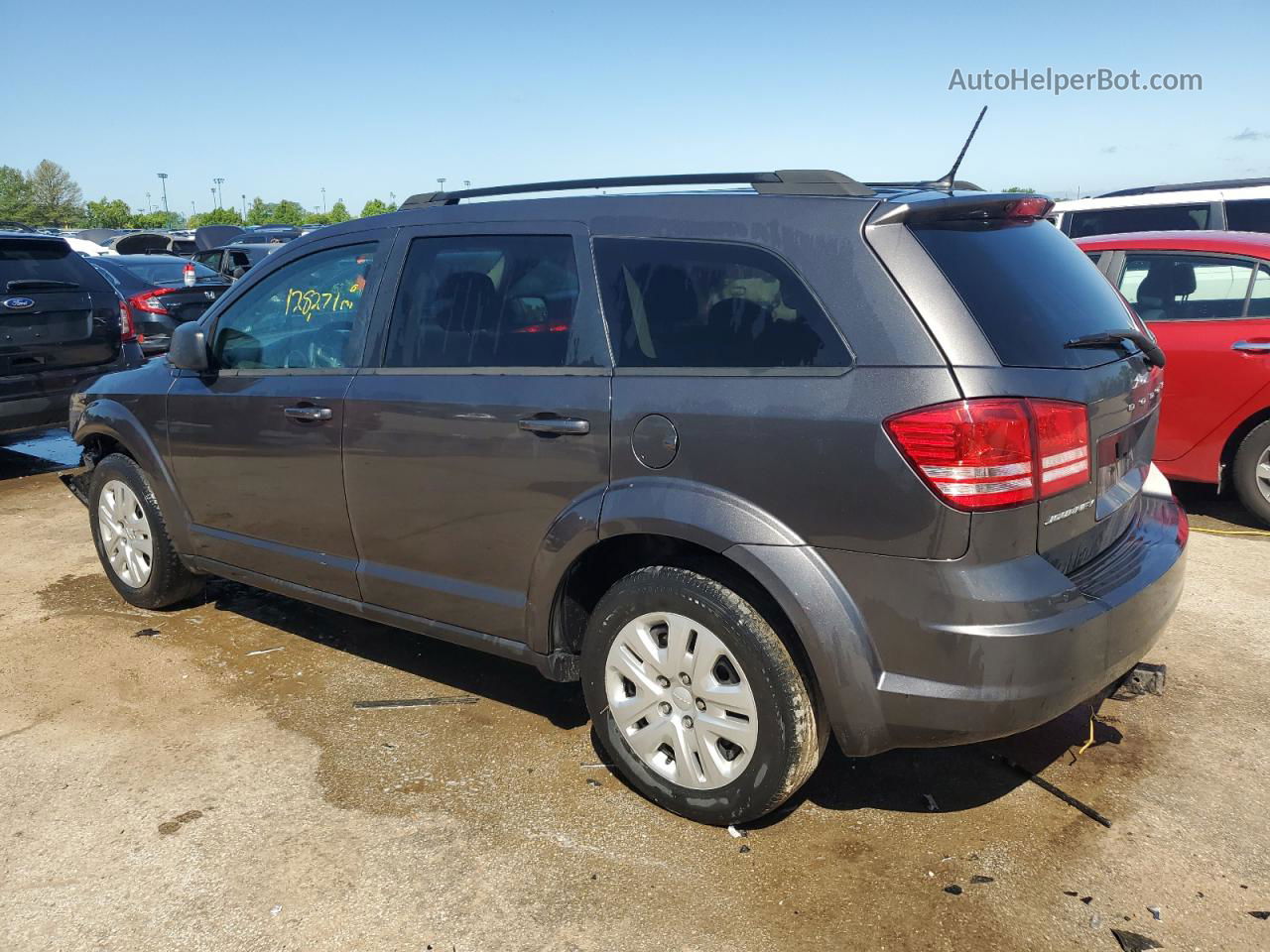 2017 Dodge Journey Se Gray vin: 3C4PDCAB1HT521960