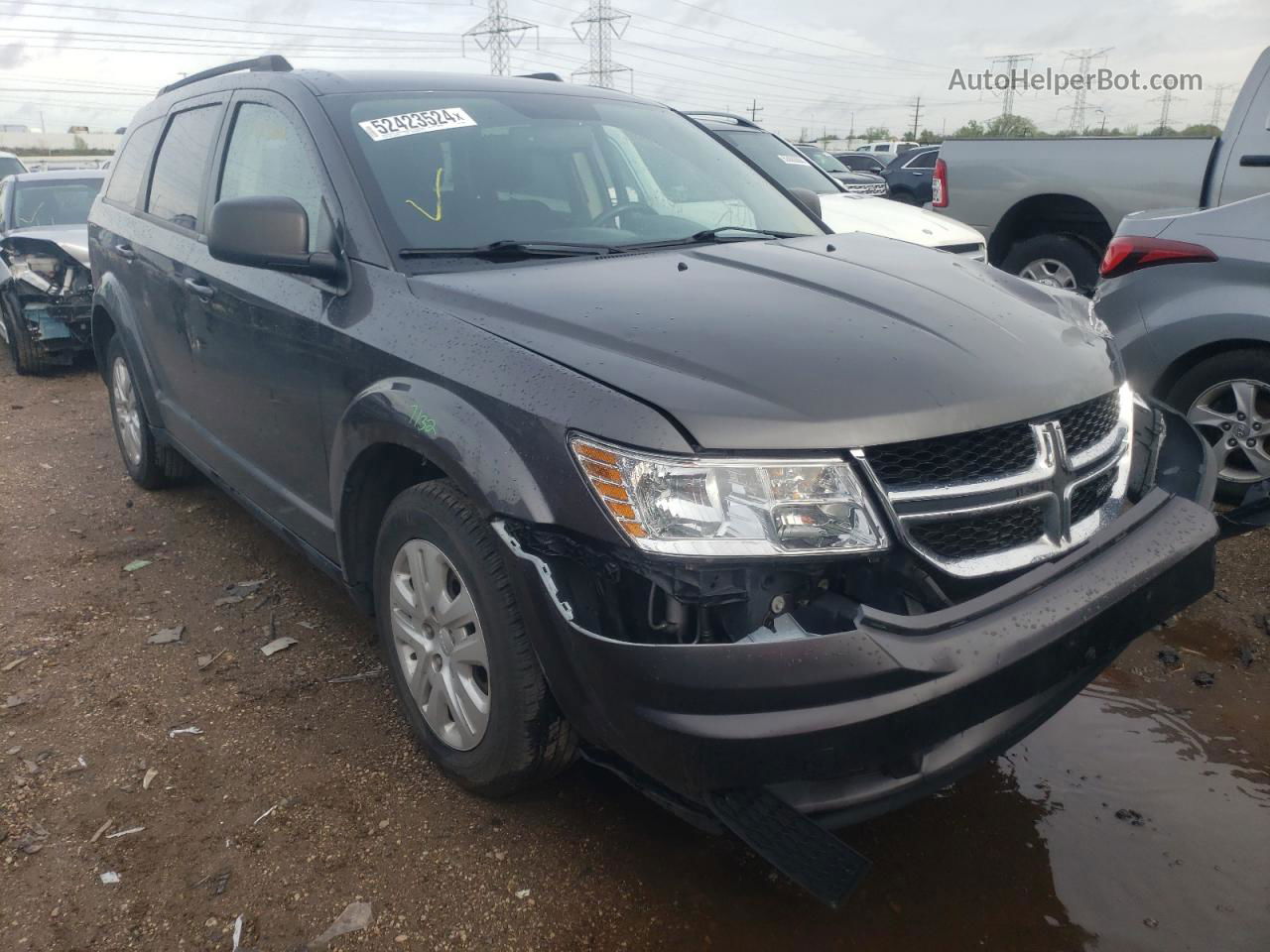 2017 Dodge Journey Se Черный vin: 3C4PDCAB1HT551539