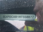 2017 Dodge Journey Se Black vin: 3C4PDCAB1HT558877