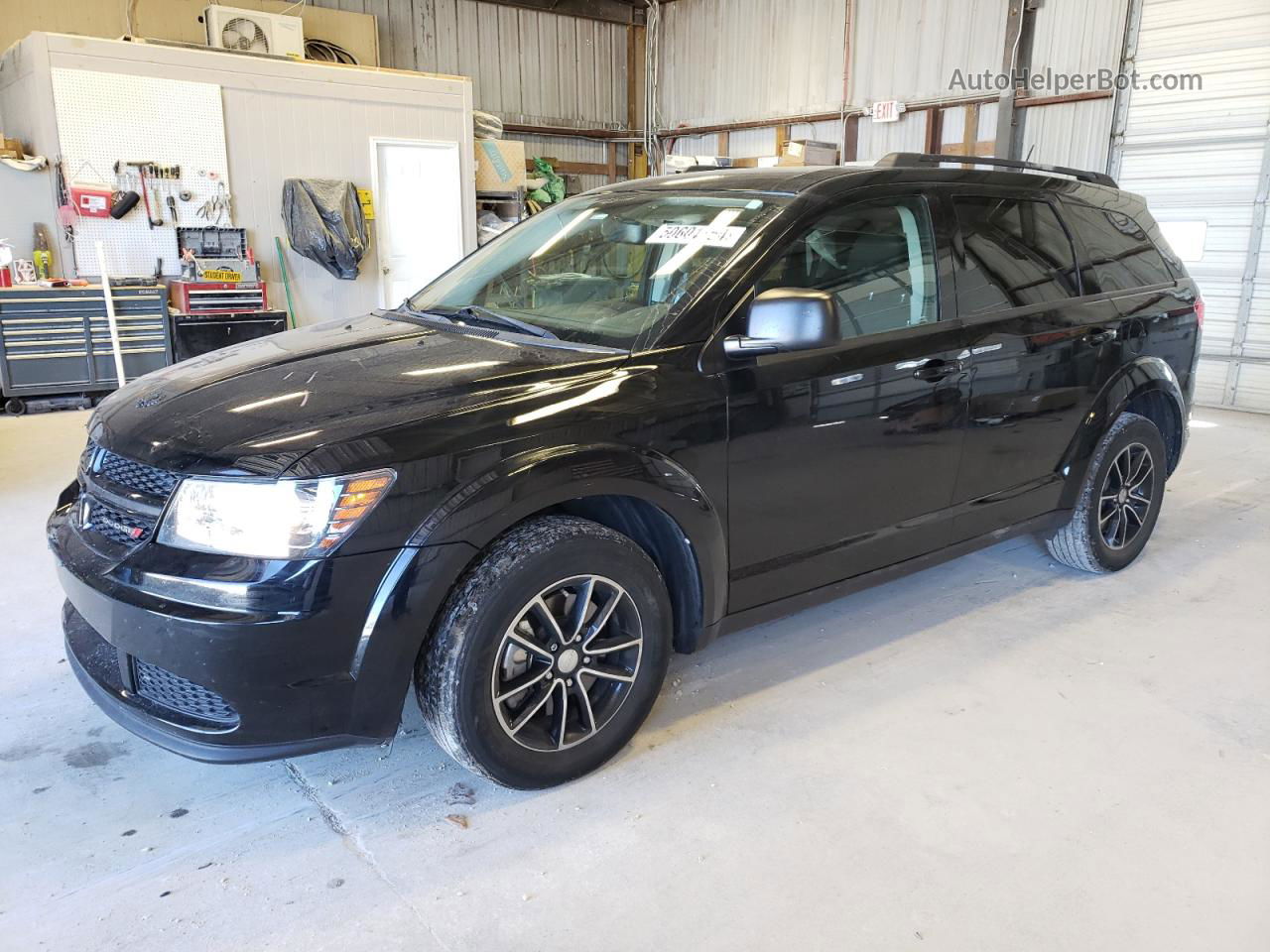 2017 Dodge Journey Se Black vin: 3C4PDCAB1HT587344