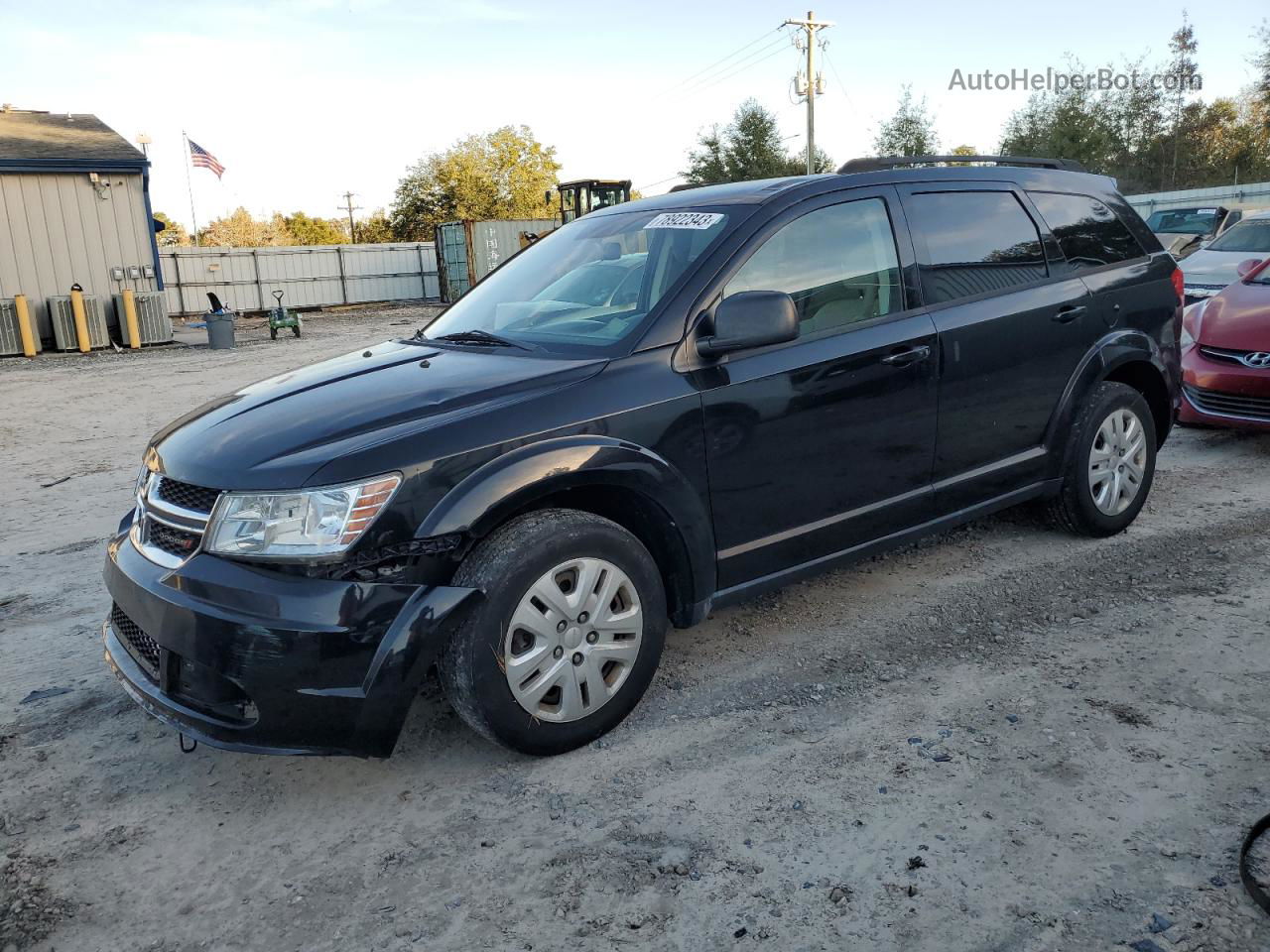 2017 Dodge Journey Se Черный vin: 3C4PDCAB1HT676251