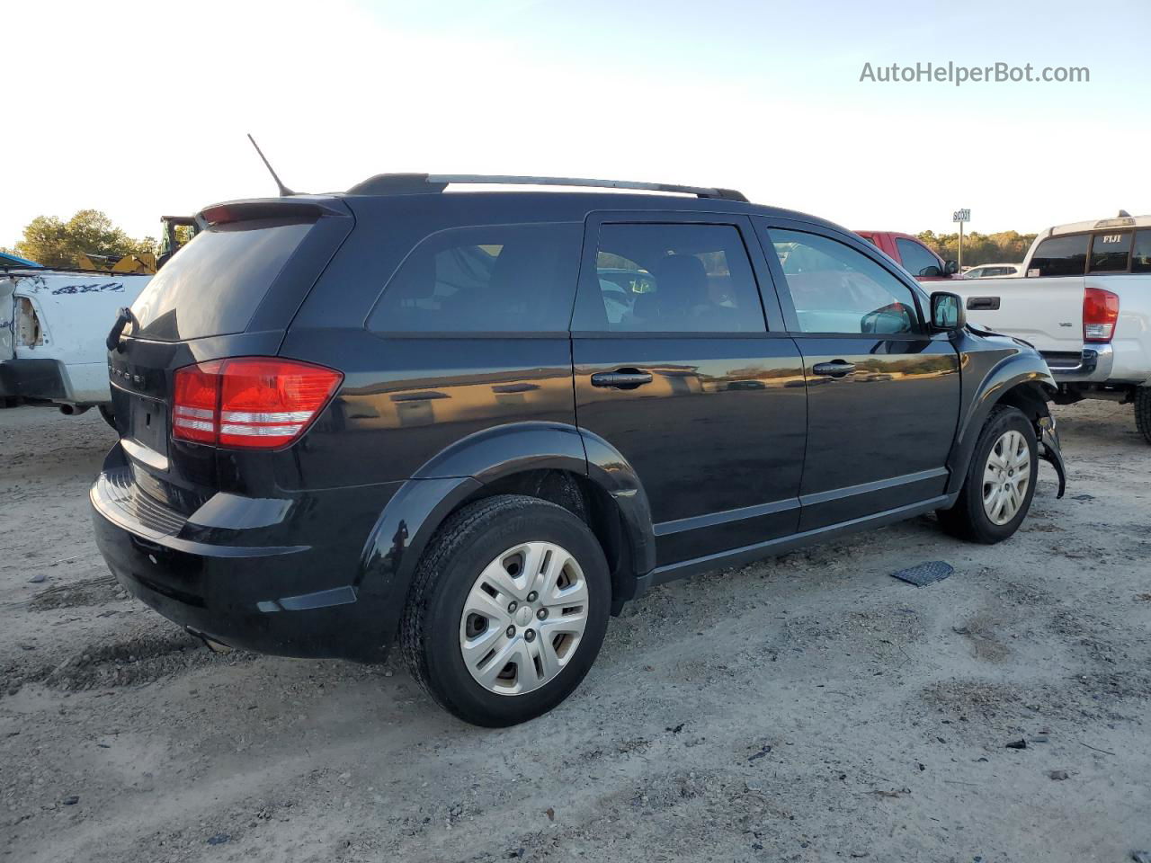 2017 Dodge Journey Se Черный vin: 3C4PDCAB1HT676251