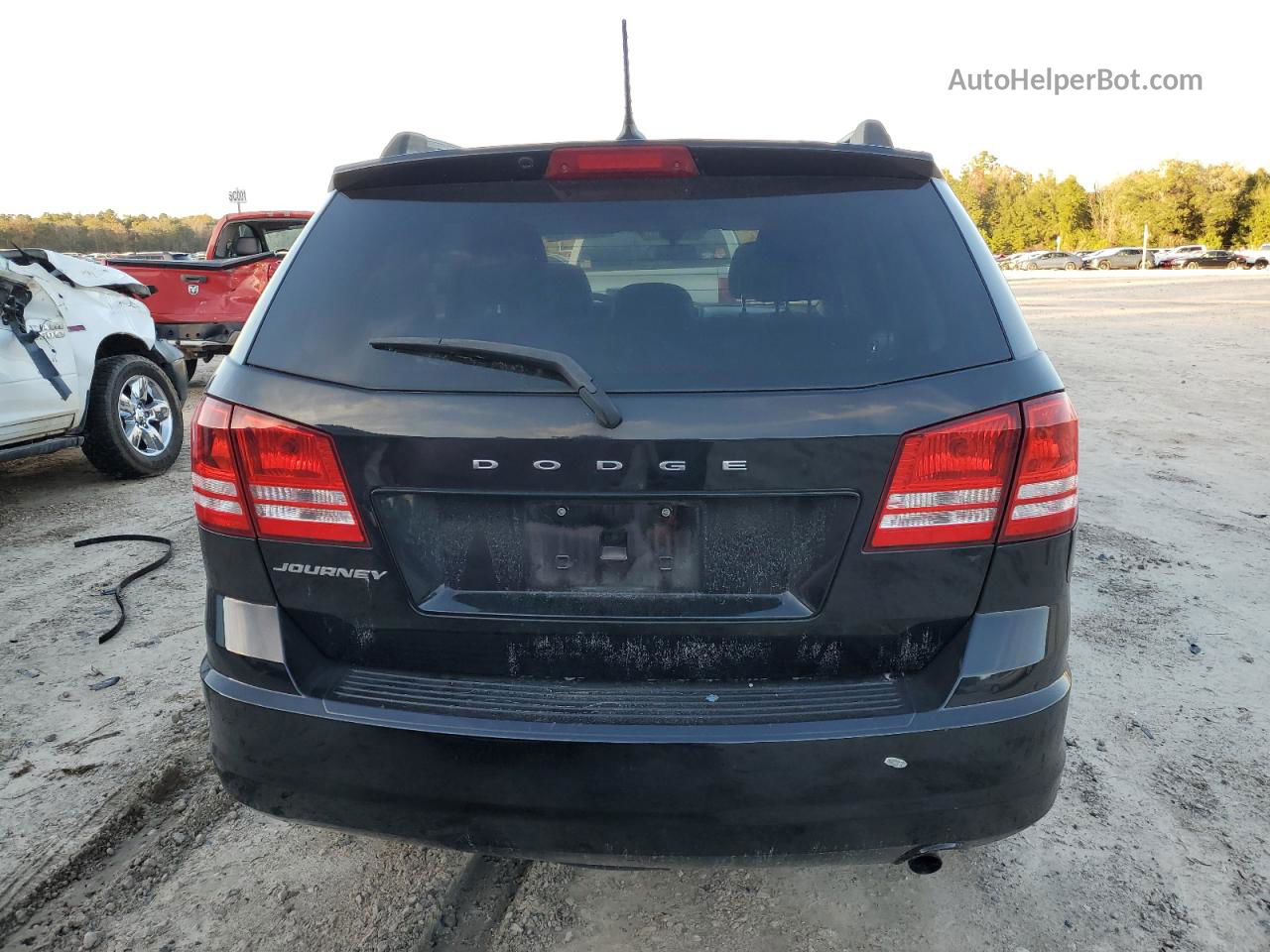 2017 Dodge Journey Se Черный vin: 3C4PDCAB1HT676251