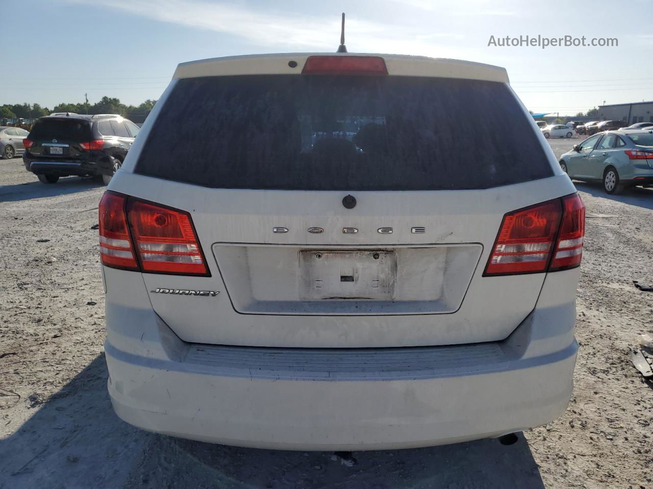 2014 Dodge Journey Se White vin: 3C4PDCAB2ET193895